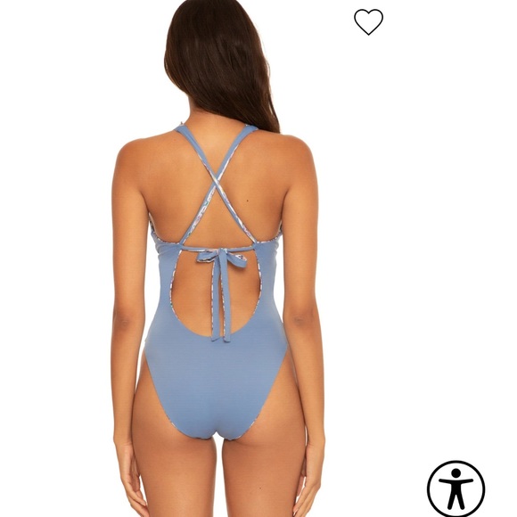 NWT BECCA BY REBECCA VIRTUE
Skylar Reversible Plunge One Piece Swimsuit - Picture 6 of 16